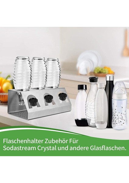 Santkuee Kapak Tutuculu, Paslanmaz Çelik Şişe Tutuculu, Boşaltma Pedli ve Fırçalı Emil Şişe Bulaşıklık A (Yurt Dışından) indirimleri