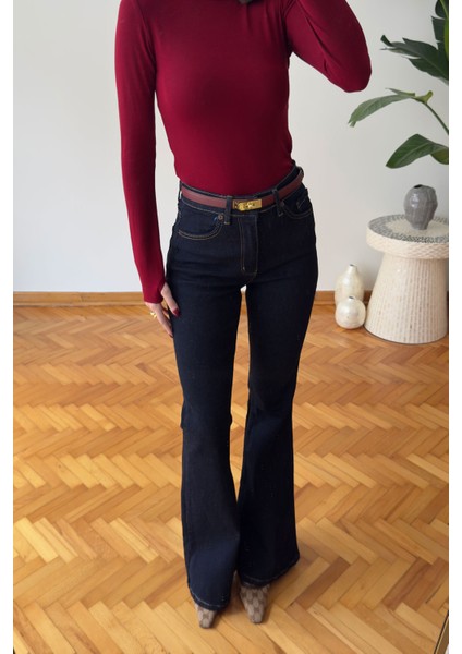 Marka Model Ispanyol Jean- Koyu Lacivert modelleri