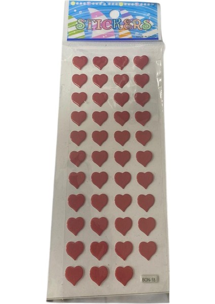 Kalpli Sticker 1 Paket ( 43 Adet Kalp )