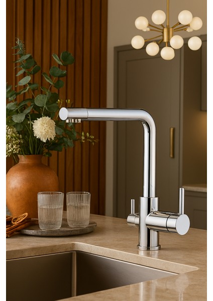 3 Yollu Arıtma Mutfak Eviye Bataryası Arıtmalı - 5 Yıl Garantili