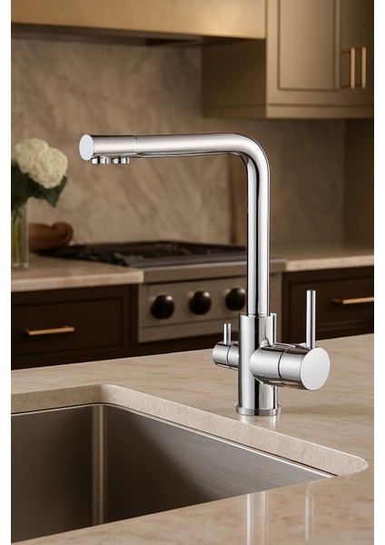 3 Yollu Arıtma Mutfak Eviye Bataryası Arıtmalı - 5 Yıl Garantili modelleri