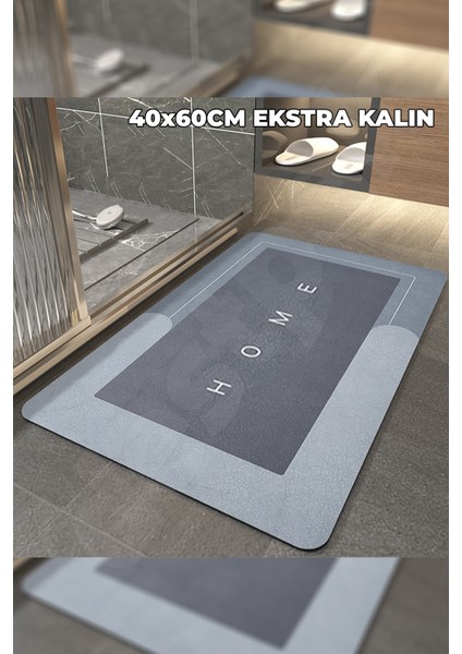 40X60 Kaymaz Banyo Paspası - Ultra Su Emici - Kaliteli Kalın Model