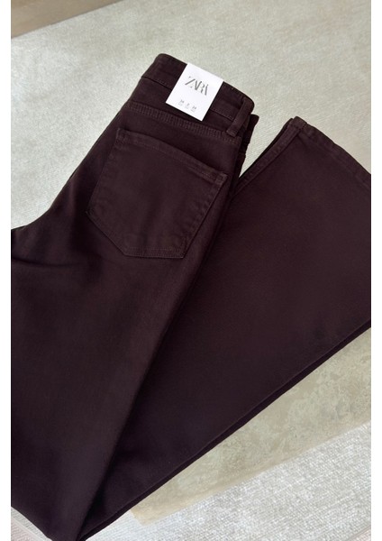 Marka Model Ispanyol Jean- Kahverengi fırsatları