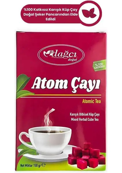 Atom Çayı 150 G – Kış Döneminde Bağışıklık ve Enerji Desteği, Bitkisel Karışım Küp Çay
