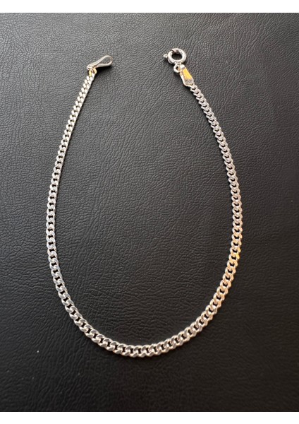 2 mm 18 cm Gurmet Erkek Gümüş Bileklik
