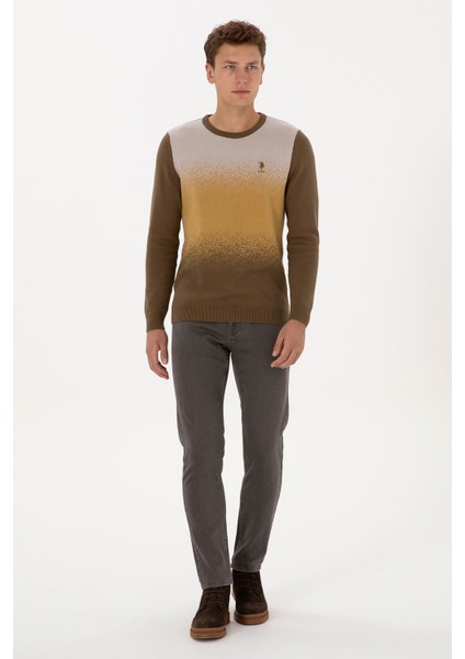 Erkek Haki Kazak /triko 50314985-VR027 fırsatları