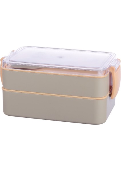 Fely Çatal Kaşıklı Çift Katlı Beslenme Kabı - Toplam 900 ml (400 ml ve 500 Ml)