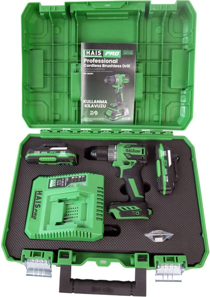 Haispro RB-DB2101 Profesyonel Vidalama Matkap 21 V 2.0 Ah Çift Akülü modelleri