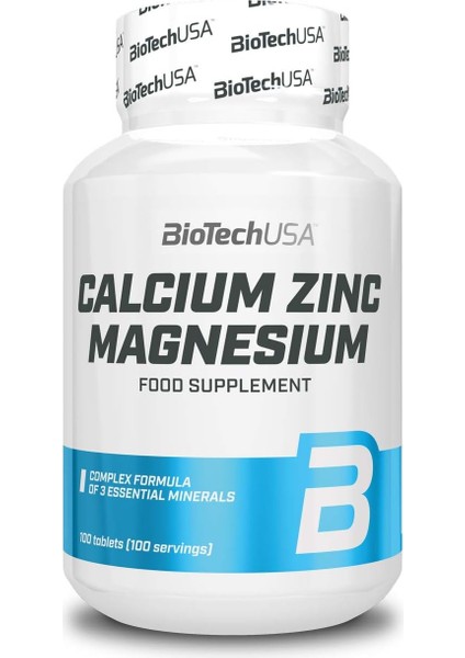 Usa Calcium Zinc Magnesium Mineral Complex Immune Health Energy Stress Management 100 Tablet