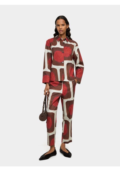 Baskılı Lyocell ve Pamuk Içerikli Gömlek