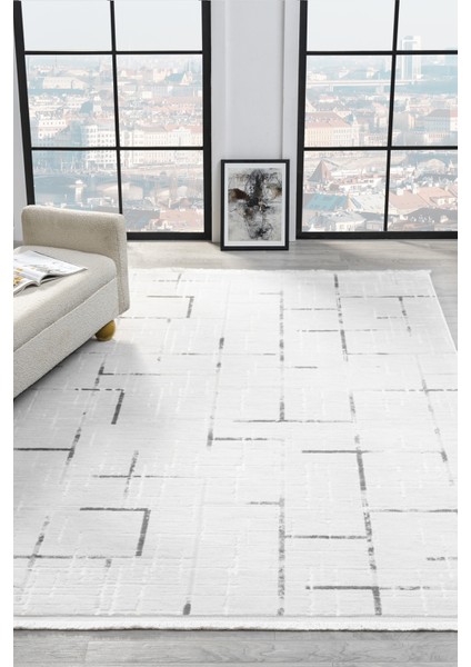 Vista Gri Halı Akrilik Halı Yumuşak Dokulu Salon Oturma Odası Yatak Odası Halısı 5118 fiyatları