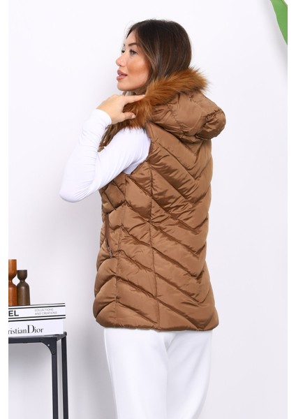 Taba Kapüşonlu Cepli Şişme Yelek fırsatları