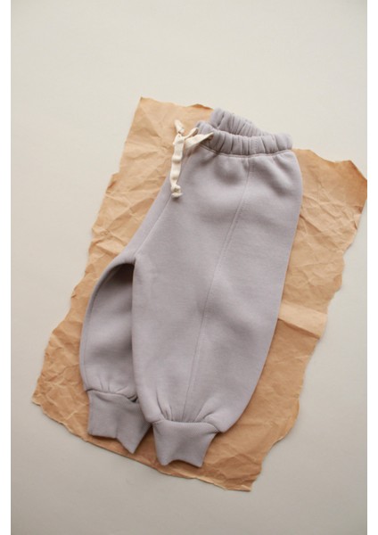 Gri Polarlı Eşofman Altı