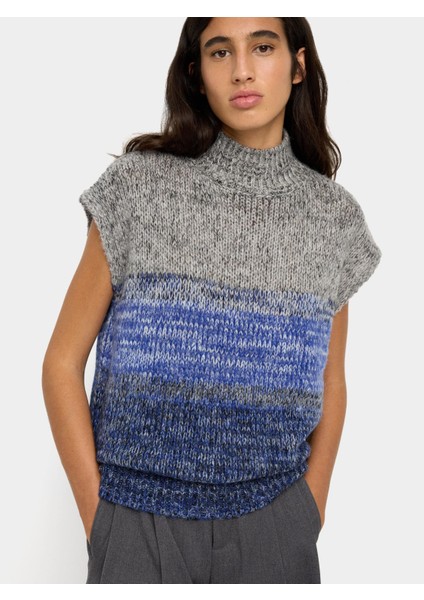 Degrade Örgü Yelek