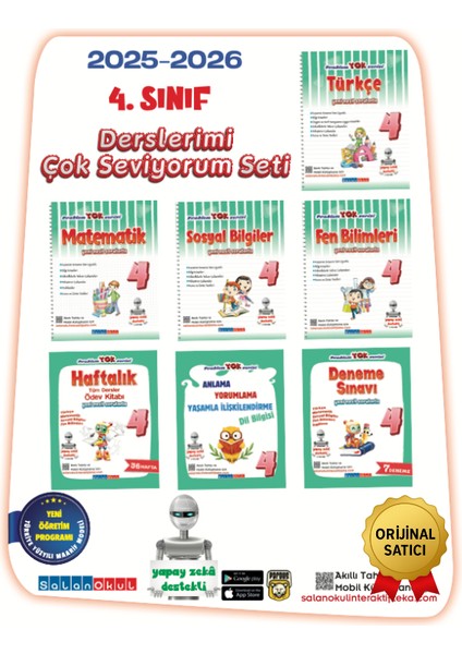 Resmi ve Orijinal Satıcı 4. Sınıf Seti