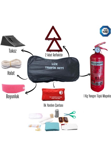 Tüvtürk Uyumlu Trafik Seti Mapeks 1kg Ysc