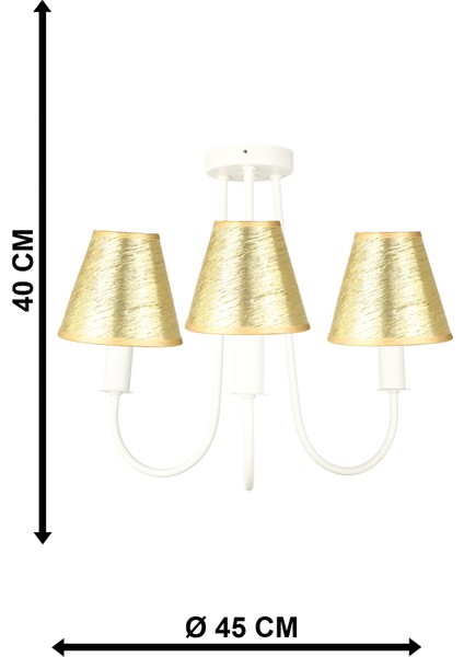 Elina 3.lü Avize Beyaz No:04 fırsatları