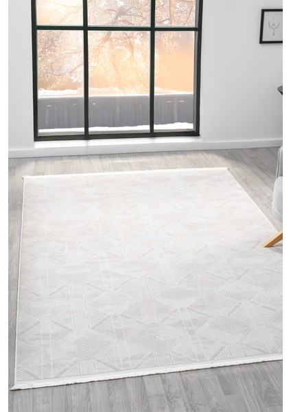 Vista Krem Halı Akrilik Halı Yumuşak Dokulu Salon Oturma Odası Yatak Odası Halısı 5116 fiyatları