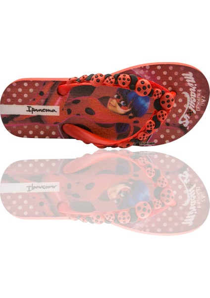 Ladybug Çocuk Parmak Arası Terlik Siyah Kırmızı 30/35 indirimleri