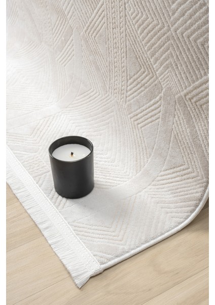 Vista Krem Halı Akrilik Halı Yumuşak Dokulu Salon Oturma Odası Yatak Odası Halısı 5116 indirimleri