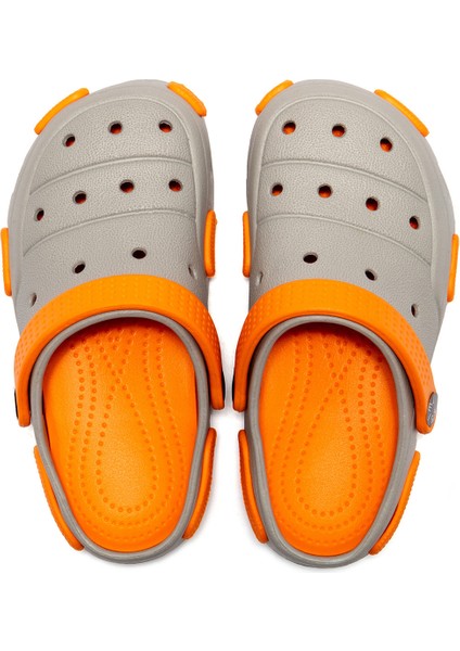 Juli Çocuk Sabo Terlik Gri Turuncu 30/35