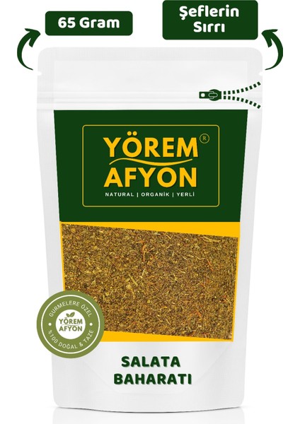 Yörem Afyon Sağlıklı Sofraların Vazgeçilmezi Şef Tariflerin Sırrı Salata Baharatı Karışımı | 65GR.