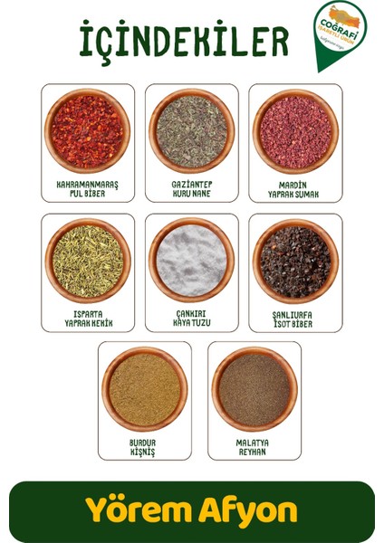 Yörem Afyon Sağlıklı Sofraların Vazgeçilmezi Şef Tariflerin Sırrı Salata Baharatı Karışımı | 65GR. fiyatları