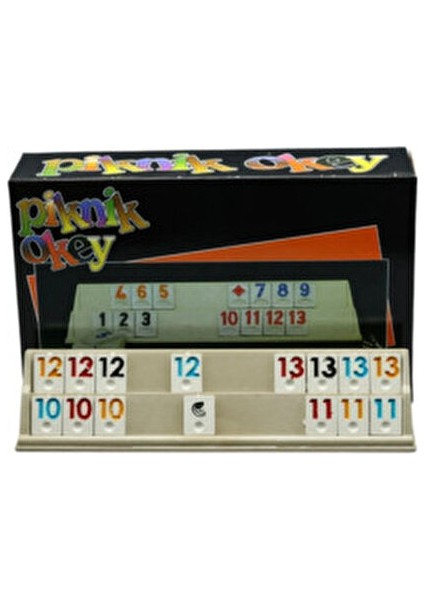 Okey Takımı Piknik Boy Plastik 101 Parça Oyun Seti Eğlenceli Aktivite modelleri