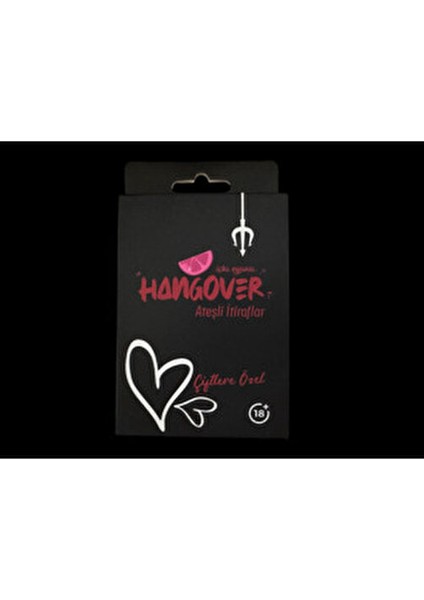 Hangover Çiftlere Özel Ateşli İtiraf Kart Oyunu Modern Tema Kağıt Malzeme 2+ Oyuncu