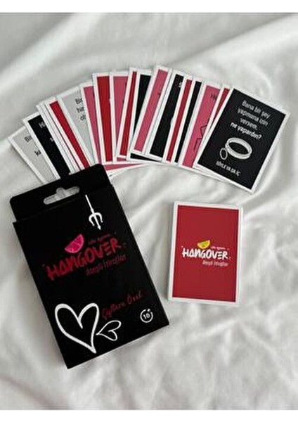 Hangover Çiftlere Özel Ateşli İtiraf Kart Oyunu Modern Tema Kağıt Malzeme 2+ Oyuncu