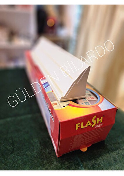 Flash Ağaç Okey Takımı Antibakteriyel Melamin Taşlarla 43 cm 2 Parça indirimleri