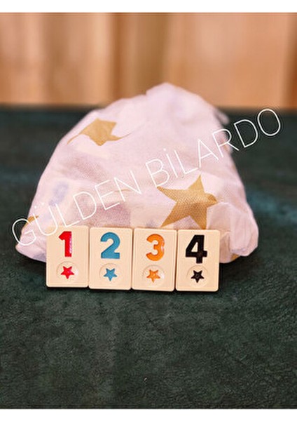 Flash Ağaç Okey Takımı Antibakteriyel Melamin Taşlarla 43 cm 2 Parça