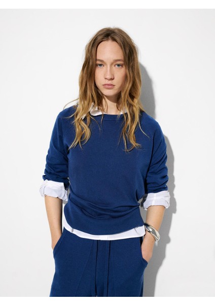 Yün Içerikli Triko Kazak