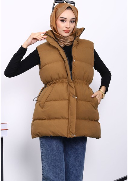 Camel Bel Lastikli Cepli Şişme Yelek modelleri
