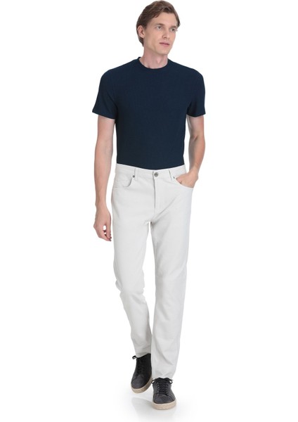 Gri Rahat Kesim 5 Cep Kanvas Pantolon fiyatları