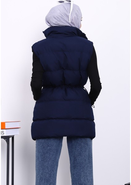 Lacivert Bel Lastikli Cepli Şişme Yelek fırsatları