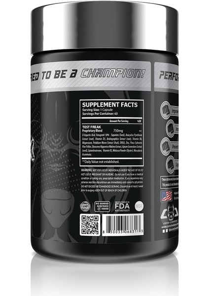Core Series Test Freak Booster Daa Aspartic Acid Tribulus 60 Caps fiyatları
