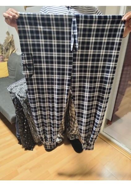 Kadın Bayan Battal Büyük Beden Viskon Süet Kumaş Bel Lastikli Eşofman Pijama Altı Pantolon Bol Rahat Kalıp 60 Ile 90 Kiloğrama Kadar Olur fiyatları