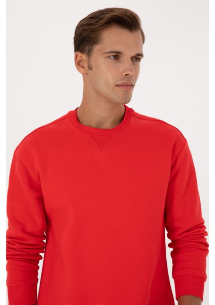 Erkek Kırmızı Sweatshirt 50313757-VR030 fiyatları