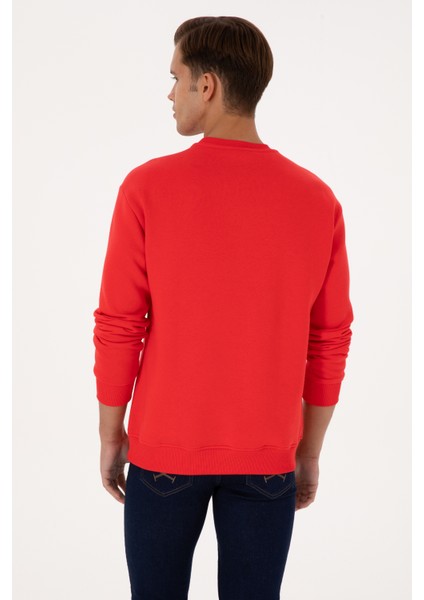 Erkek Kırmızı Sweatshirt 50313757-VR030 indirimleri