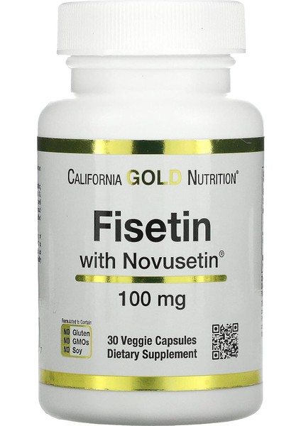 Fisetin With Novusetin Brain Cognitive 100 Mg 30 Veggie Caps