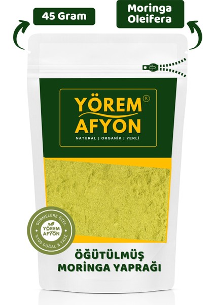 Yörem Afyon Sağlıklı Yaşamın Yeşil Mucizesi Süper Güç Moringa Yaprağı Toz (Moringa Oleifera) | 45GR.