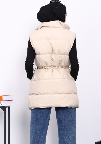 Bej Bel Lastikli Cepli Şişme Yelek fırsatları