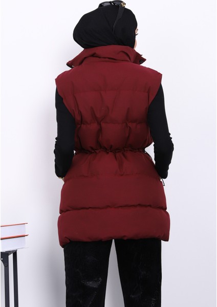 Bordo Bel Lastikli Cepli Şişme Yelek fırsatları