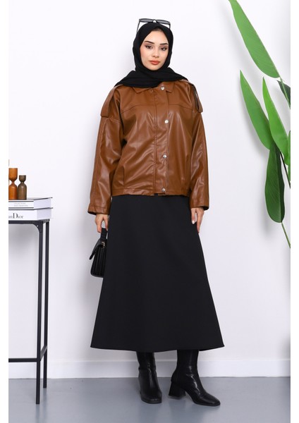 Taba Omuz Apoletli Deri Ceket fiyatları