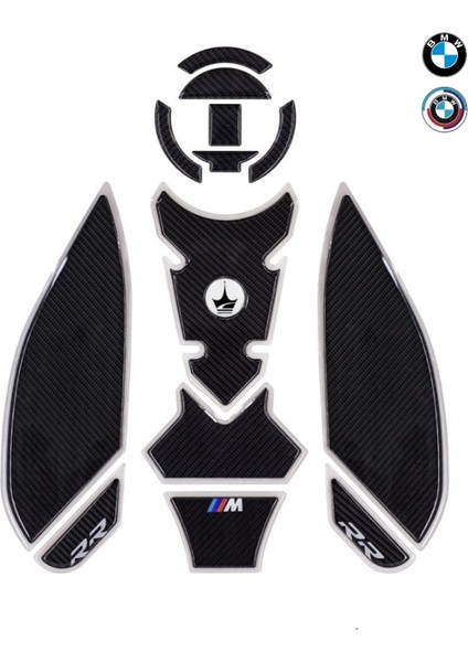 BMW S1000RR 2023-2025 ile Uyumlu Full Depo Koruma Ultimate Kaydırma Tank Pad Seti
