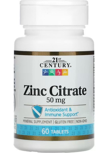Zinc Citrate 50 Mg 60 Tablets