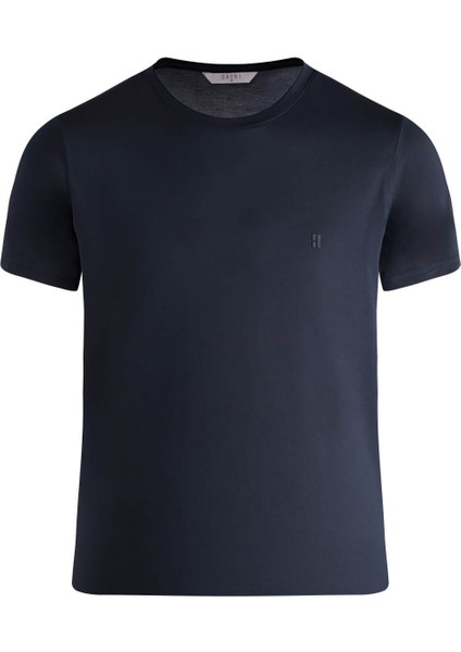 Antrasit Regular Fit Bisiklet Yaka Tişört