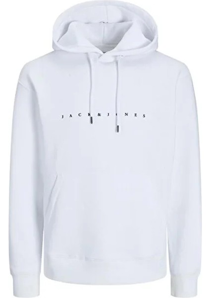 Jack&jones 12233972 Kapsonlu Erkek Sweat - Beyaz