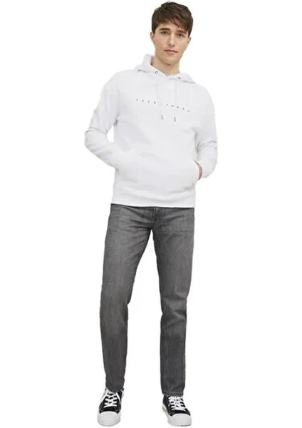 Jack&jones 12233972 Kapsonlu Erkek Sweat - Beyaz fiyatları